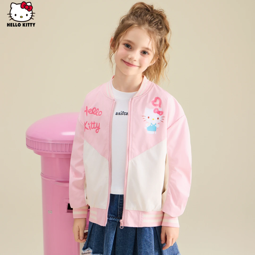 女童秋季外套2024新款卡通洋气休闲中大童装