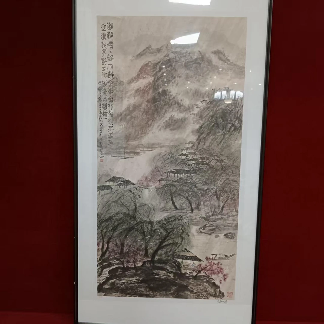 崔老如琢 春景 定金 亲签版画