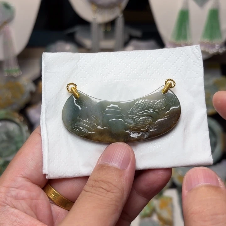 颈饰未镶嵌翡翠吊坠