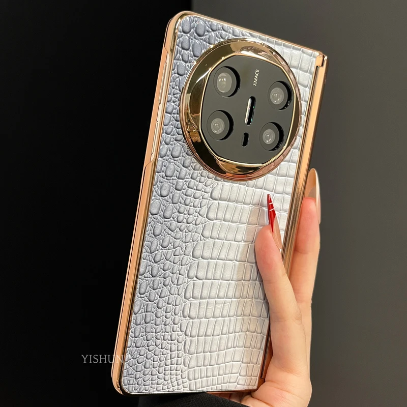 适用华为MateX6折叠屏手机壳高端升级新款电镀铰链x6华为手机壳