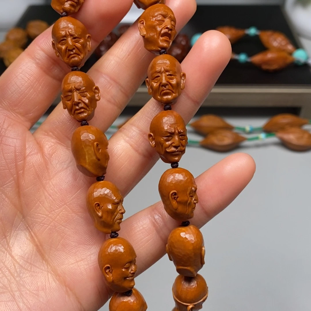 橄榄核吊坠十八罗汉