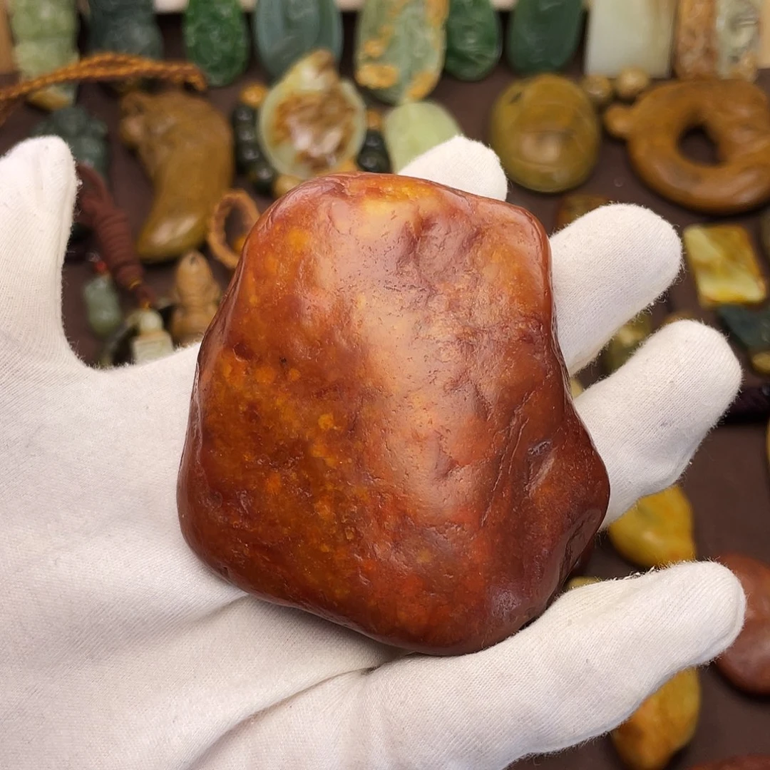 岫岩河磨玉（透闪石质玉）未镶嵌颈饰