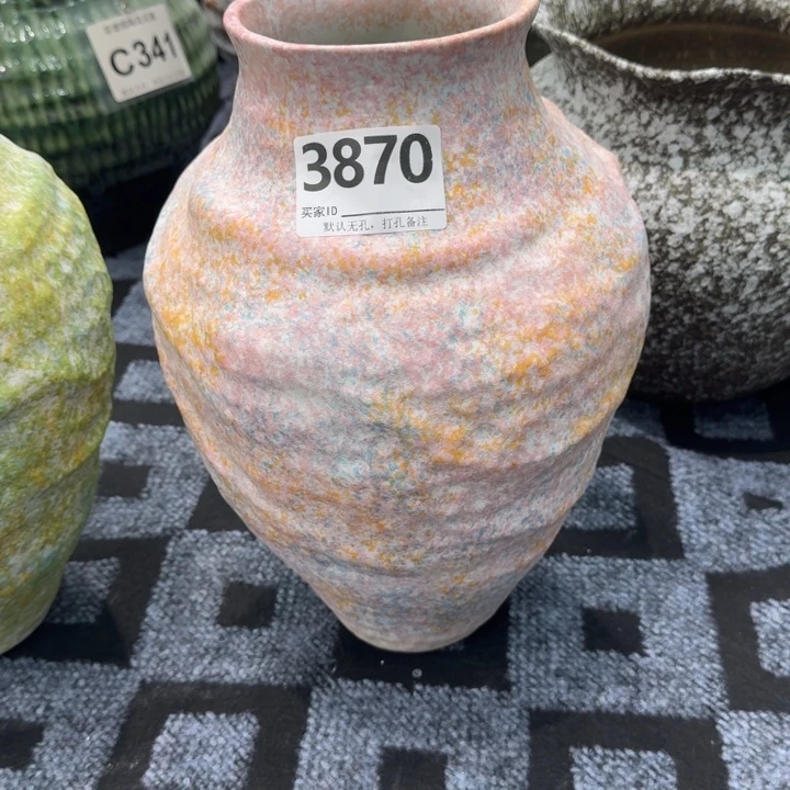 *****瓷片景德镇高温花器编码3870高36口10默认无孔