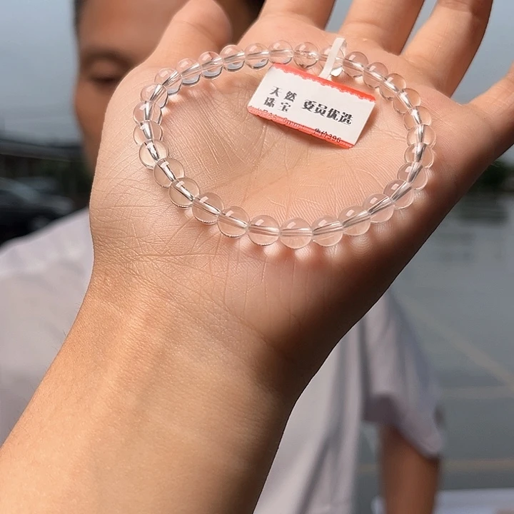 水晶手串未镶嵌双A白水晶6mm