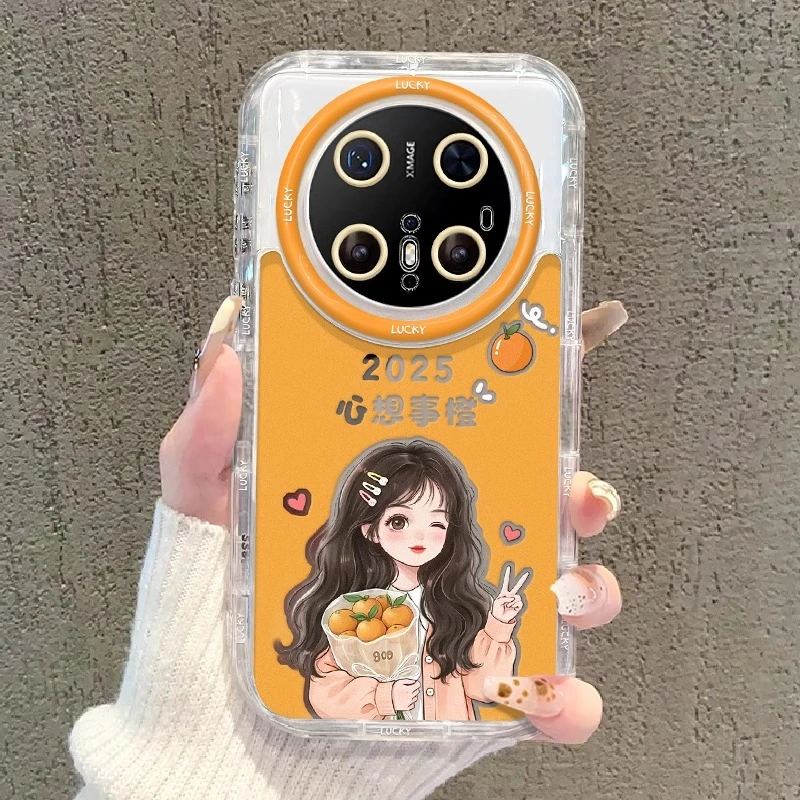 心想事橙适用华为mate70全包手机壳pura70防摔保护p60新款mate60