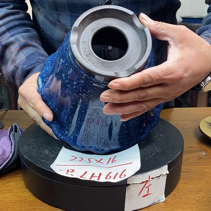 紫砂花盆货号一只LH616
