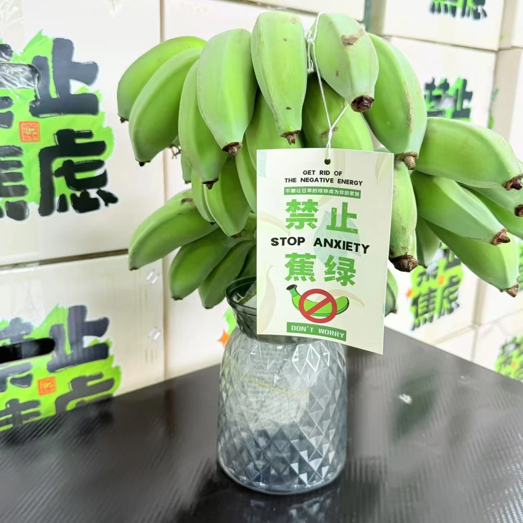 【禁止焦虑】顺丰包邮整串带杆小米蕉鲜切水培芭蕉