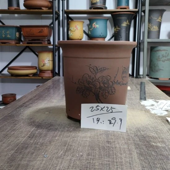 紫砂花盆库存尾货清仓