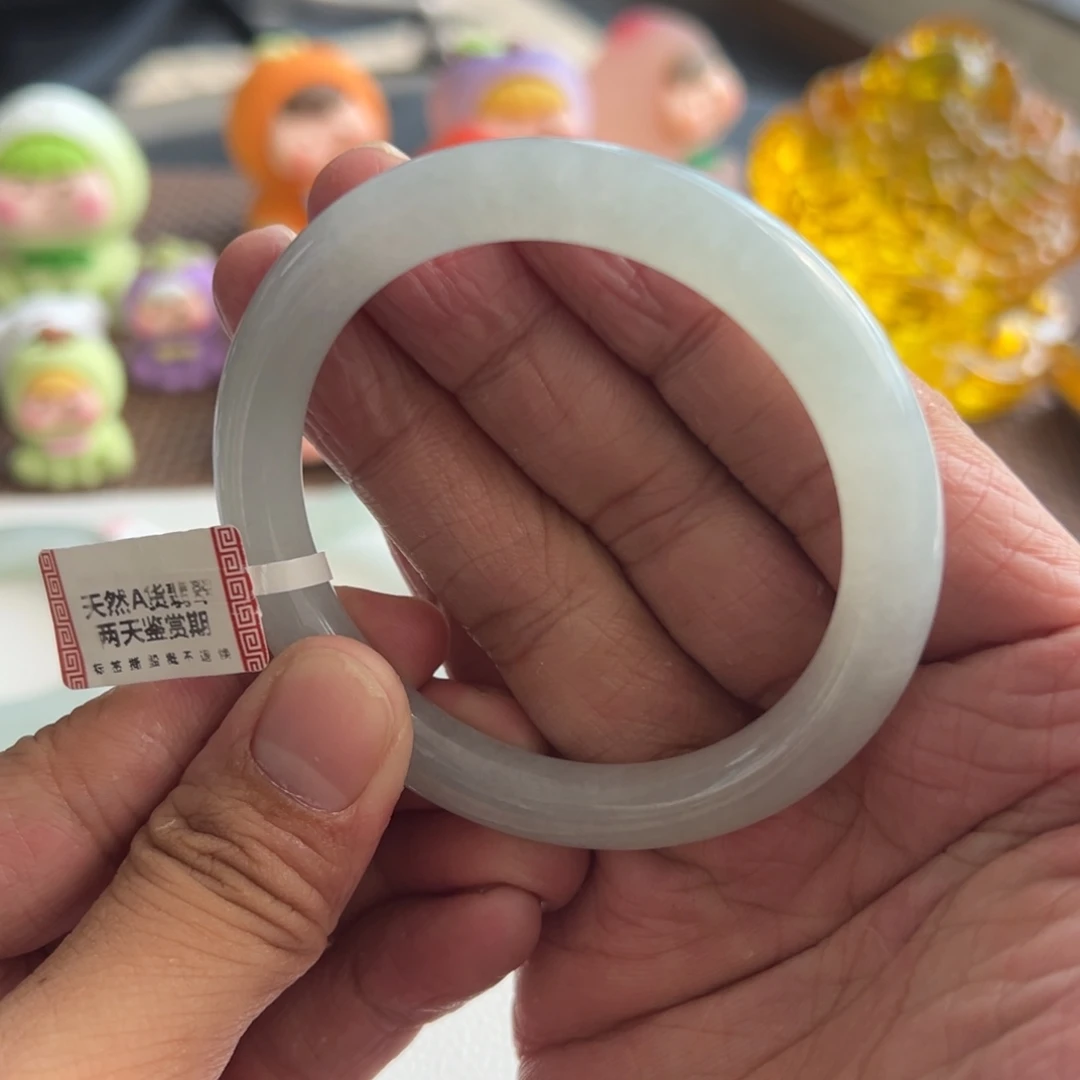 翡翠未镶嵌手镯40号 53.8