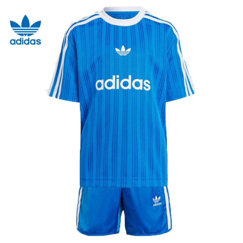 【滔搏联动】adidas阿迪三叶草小童FOOT. TEE SET短袖套服JC9167