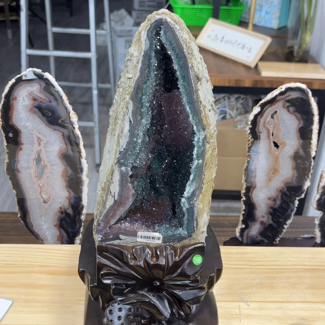 未镶嵌摆件紫晶水晶