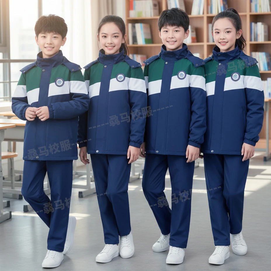 九江市统一冲锋衣三件套男女同款九江校服全市统一秋冬装
