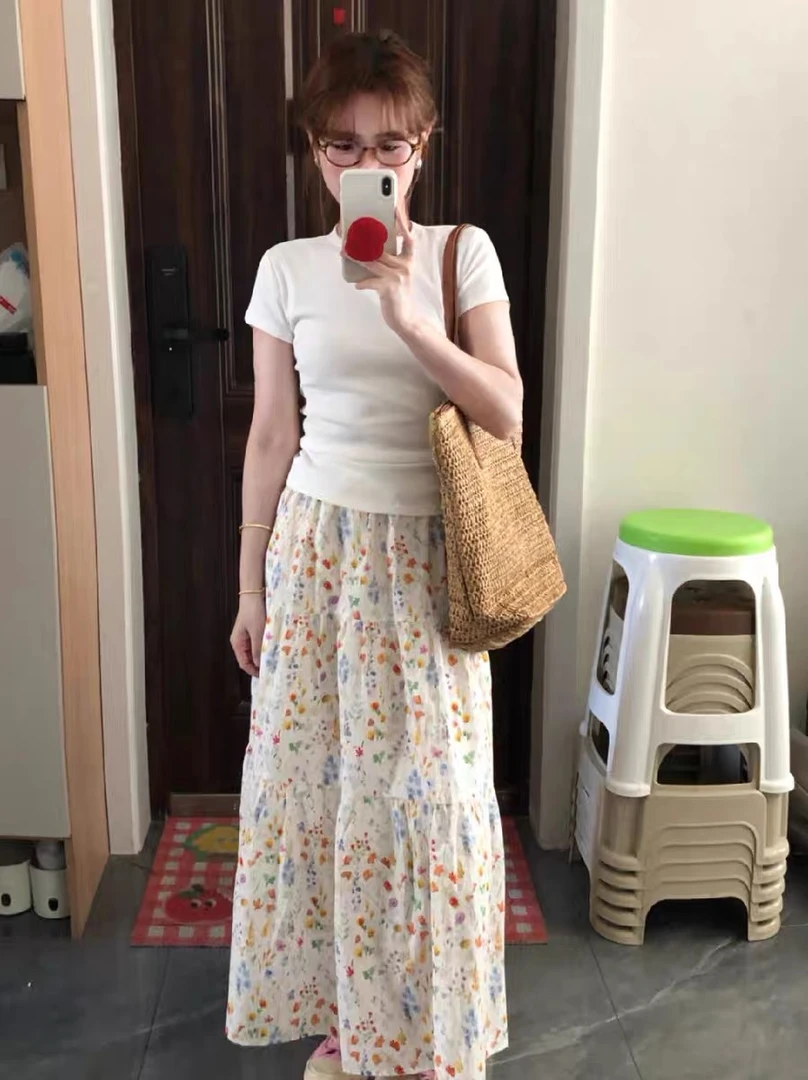 梓清【150-199】百搭上衣小众网红宽松短袖