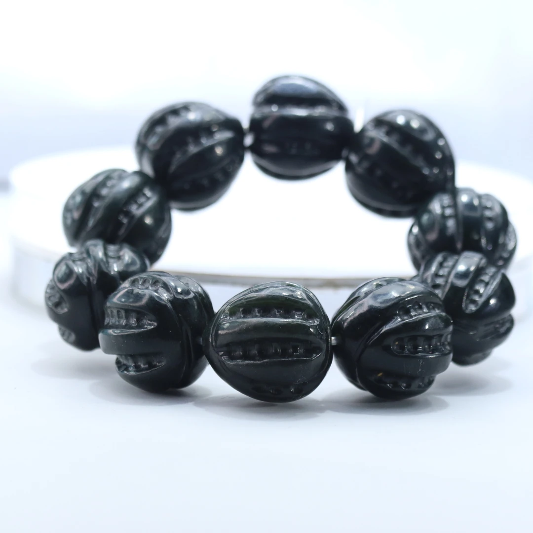 lot1和田玉墨玉手串/800293/保利厦门拍卖