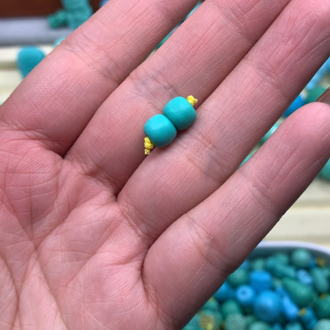 福利品 高瓷蓝绿色系老型珠尺寸6➕