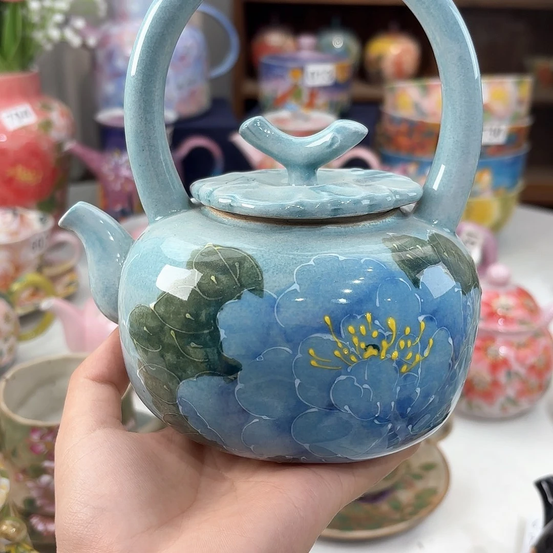 景德镇手绘高温釉下彩陶瓷茶具