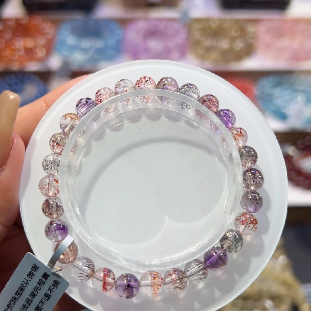 未镶嵌水晶手串殿堂级仙女超七6.7mm