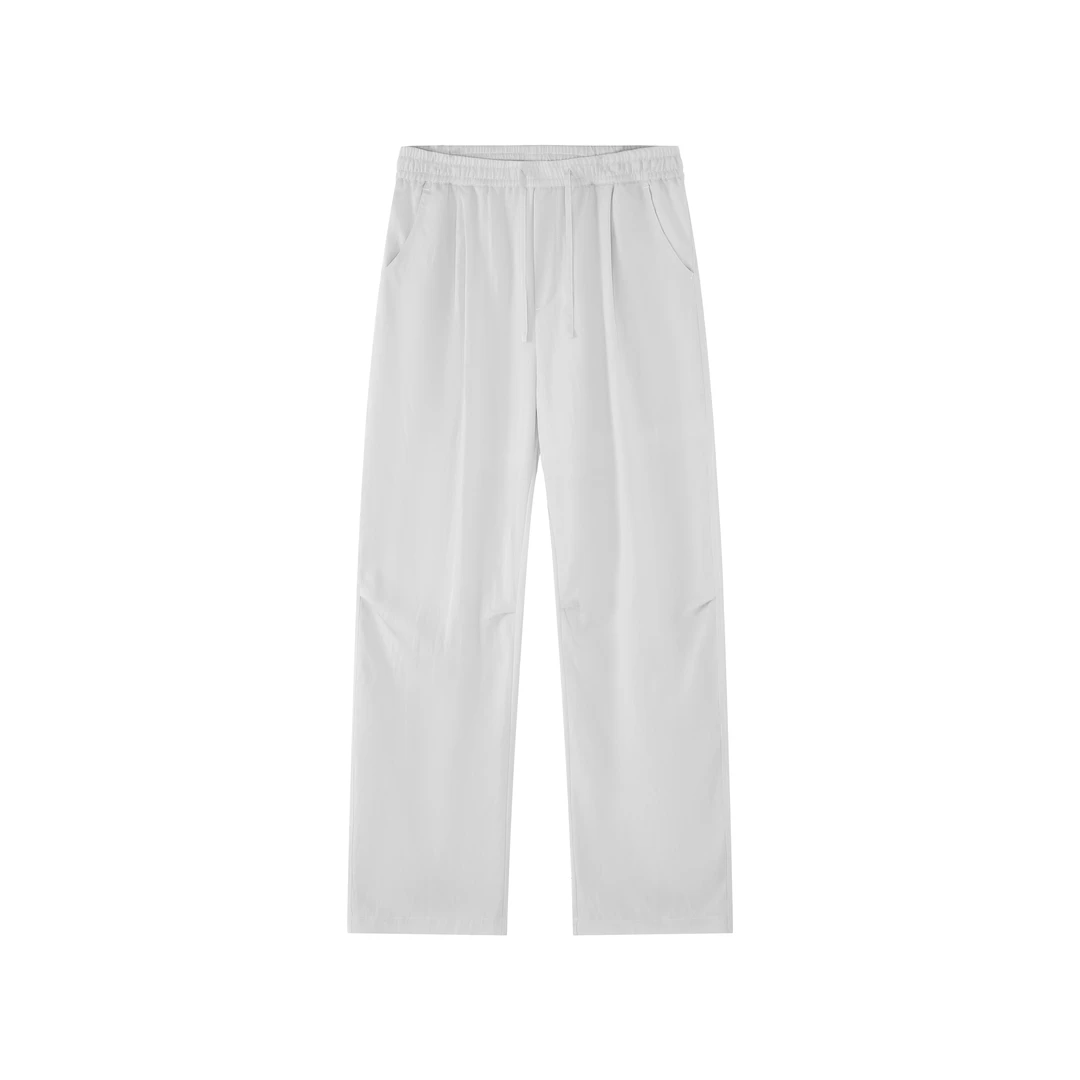 【BlackMystery】 润露 早秋莱赛尔天丝垂顺亲肤褶皱时尚休闲裤8736