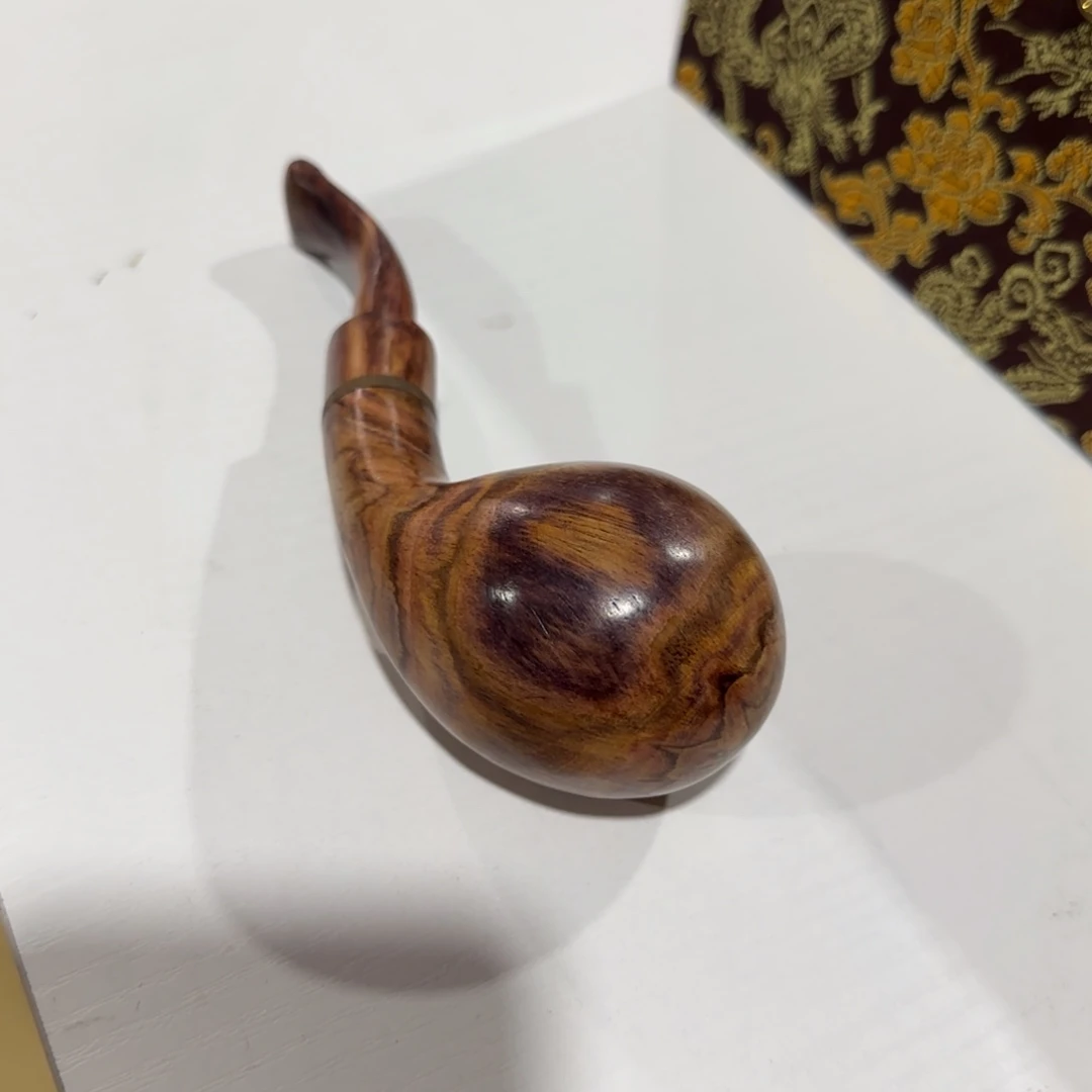 紫檀木类端景台黄花梨烟斗