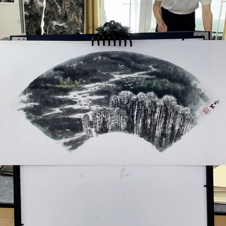 国画张圣敏先生纯手绘作品