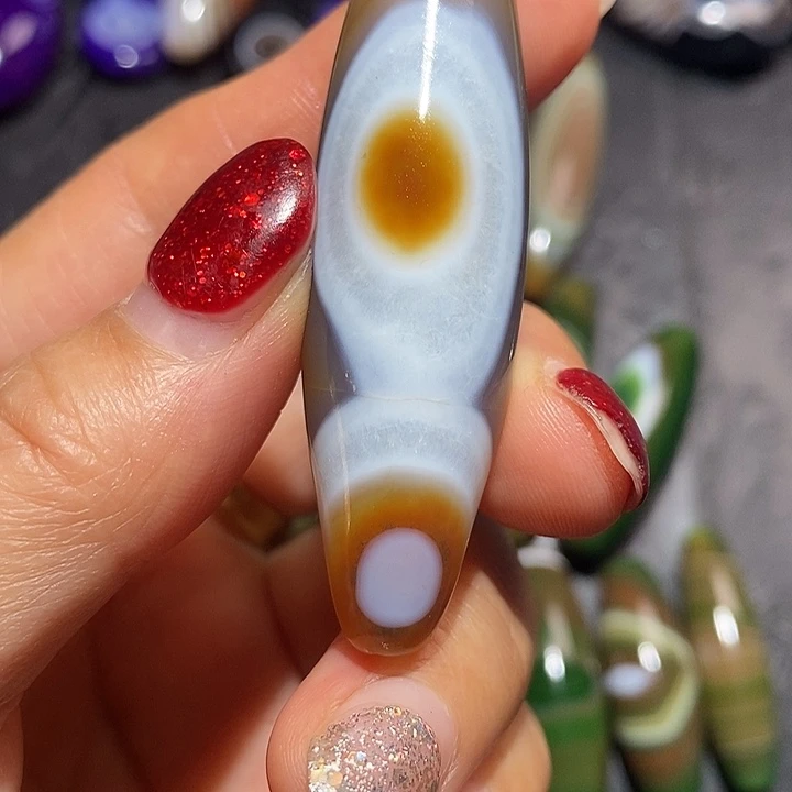 游***涯玛瑙/玉髓合金颈饰