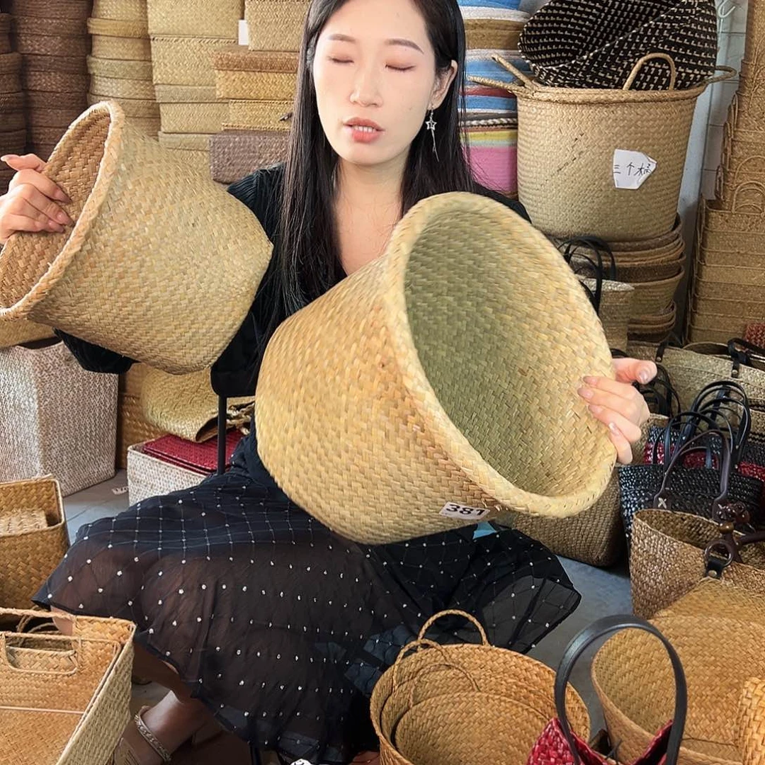 草编草编包/草编收纳盒微瑕疵