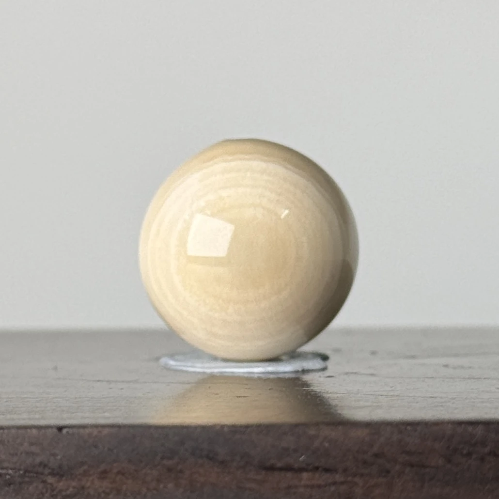 DEZHI/德志【二层皮圆珠】17+mm猛犸牙单珠5g配饰Y345