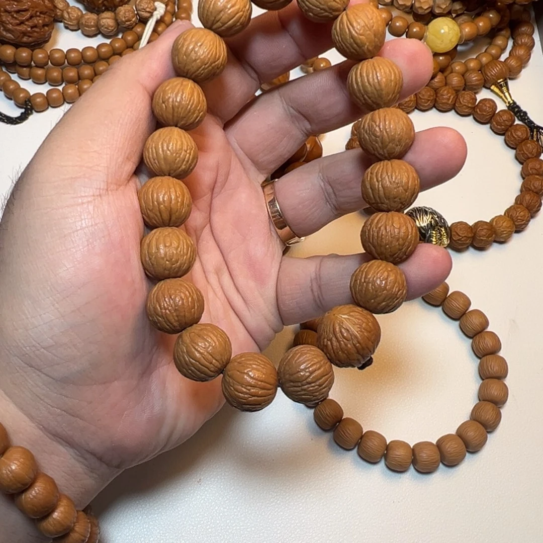 猴头核桃吊坠15小+全品凤羽。