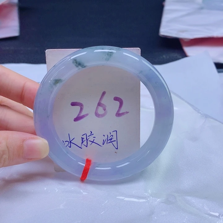 翡翠未镶嵌手镯莫奈花园556555