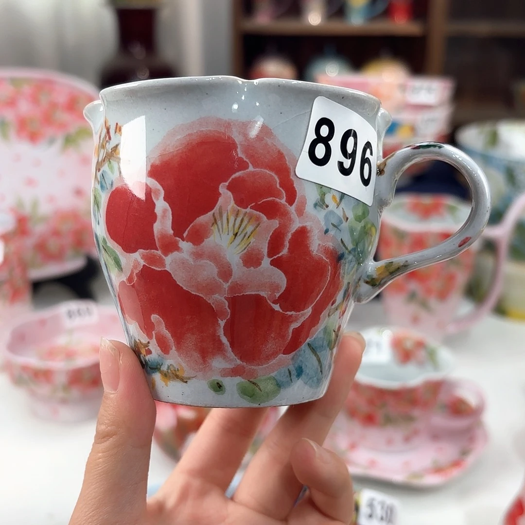 景德镇手绘高温釉下彩陶瓷茶具