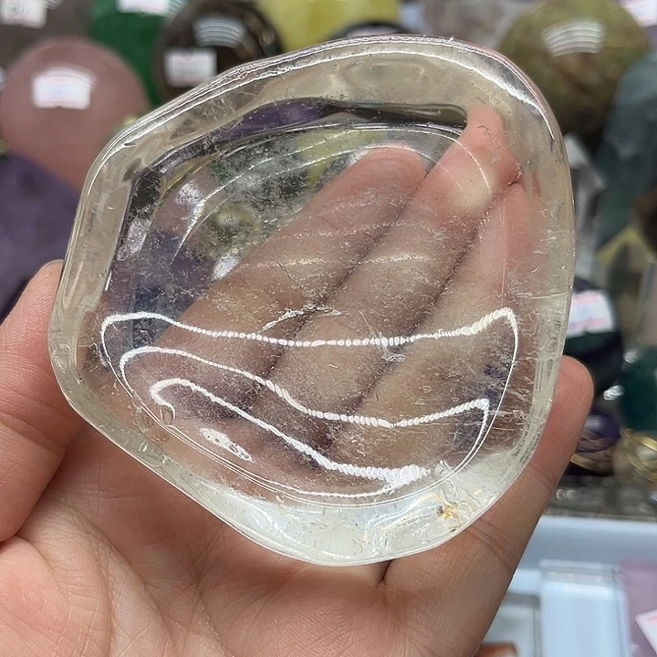 珠宝半成品未镶嵌水晶222克水晶碗
