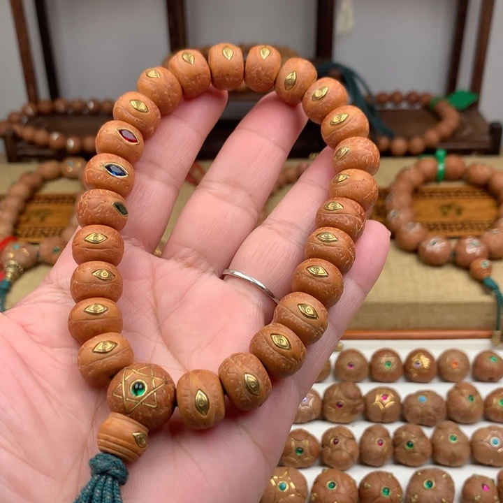 凤眼菩提吊坠手串