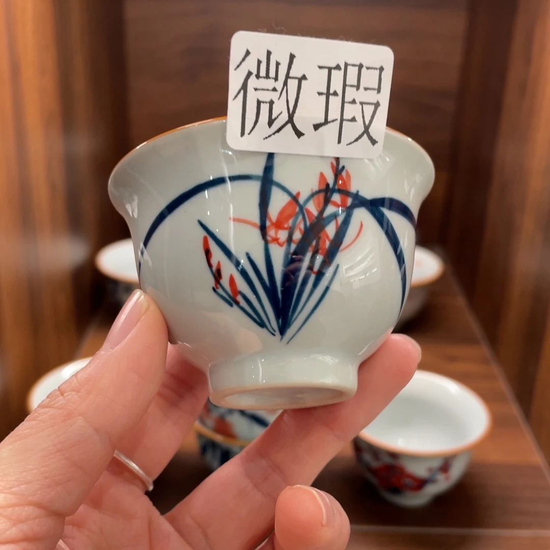 微瑕釉下彩纯手绘