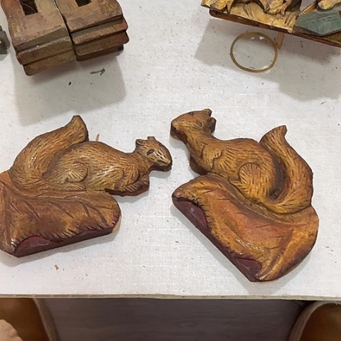 香榧木红**丰2个孤品木雕20