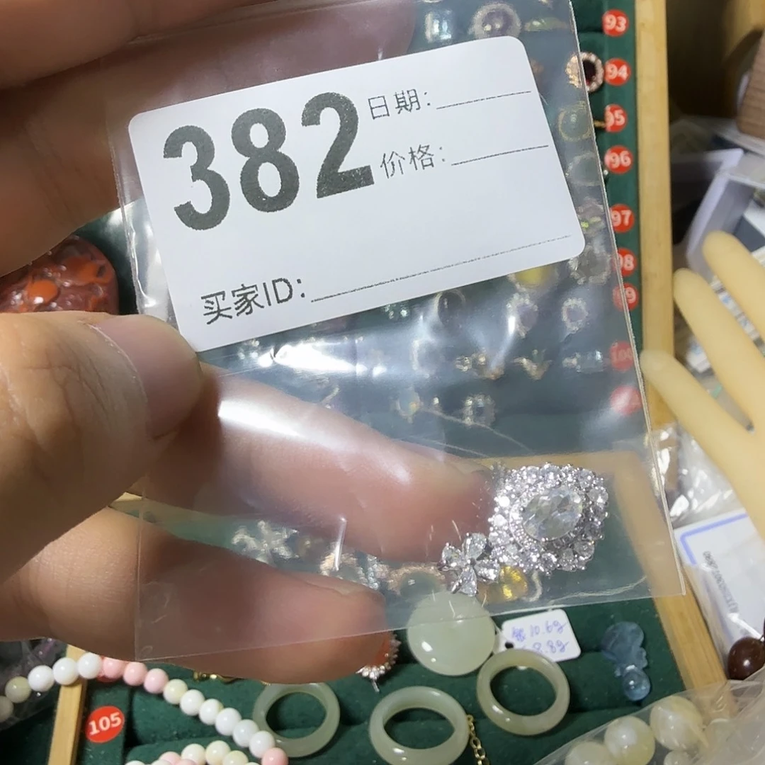 A***o银S925镶嵌颈饰月光石