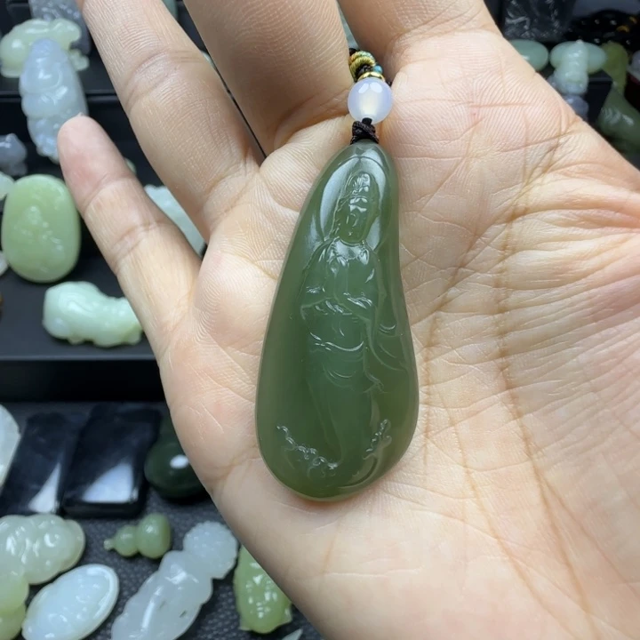 和田玉未镶嵌挂件