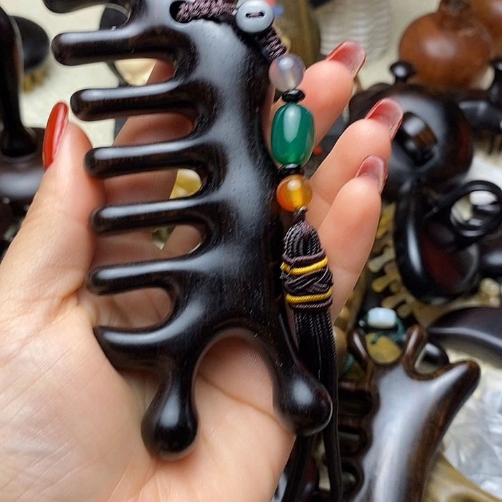 N***儿紫光檀大蜗牛微瑕款