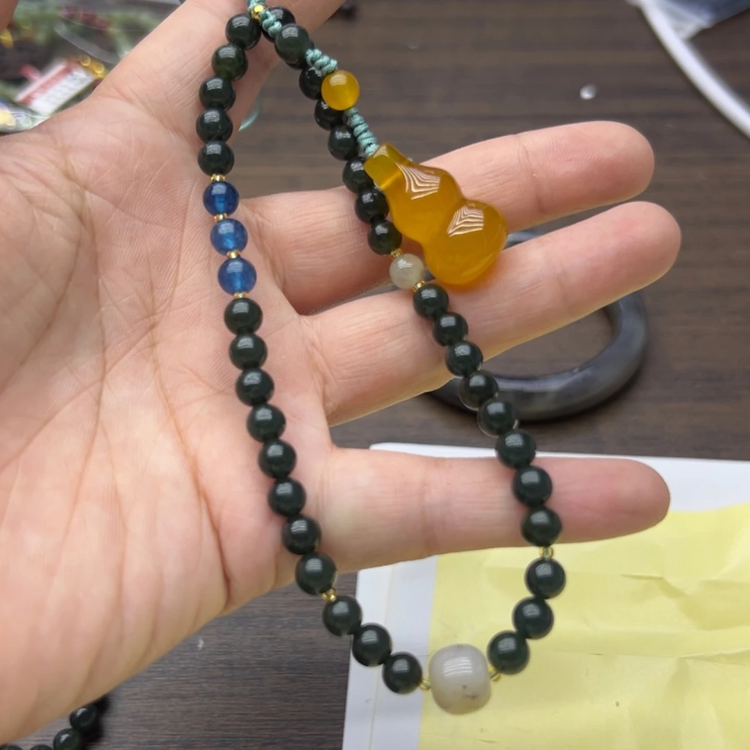 和田玉未镶嵌手机链751