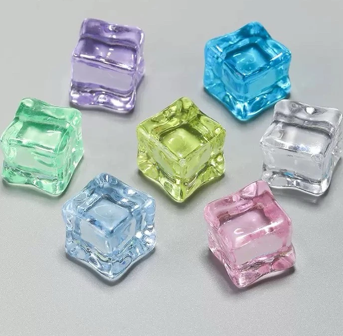 【对对碰】diy透明彩色树脂冰块创意手工配件用于鱼缸装饰桌游拍照