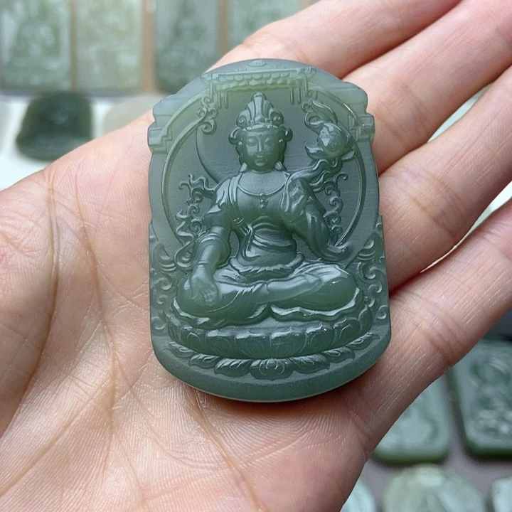 和田玉未镶嵌颈饰牛*