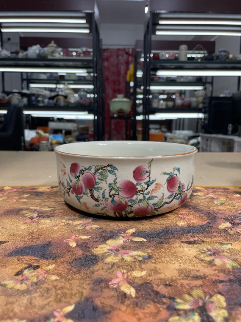 陶子茶具 黄汝九桃大茶洗-4480（直播专享）