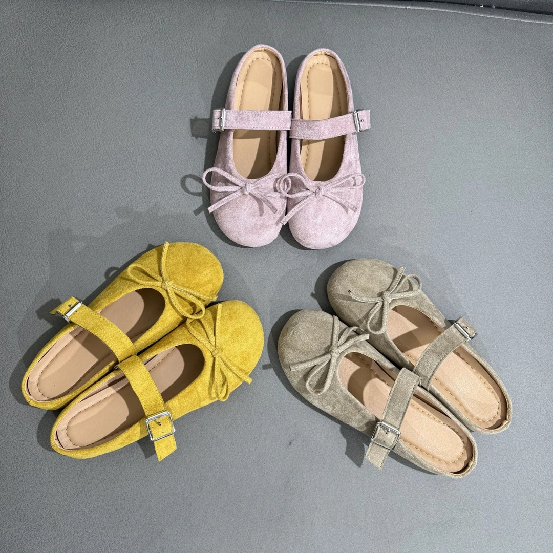 韩版蝴蝶结日常包头拖休闲圆头百搭防滑春夏平底女孩拖鞋