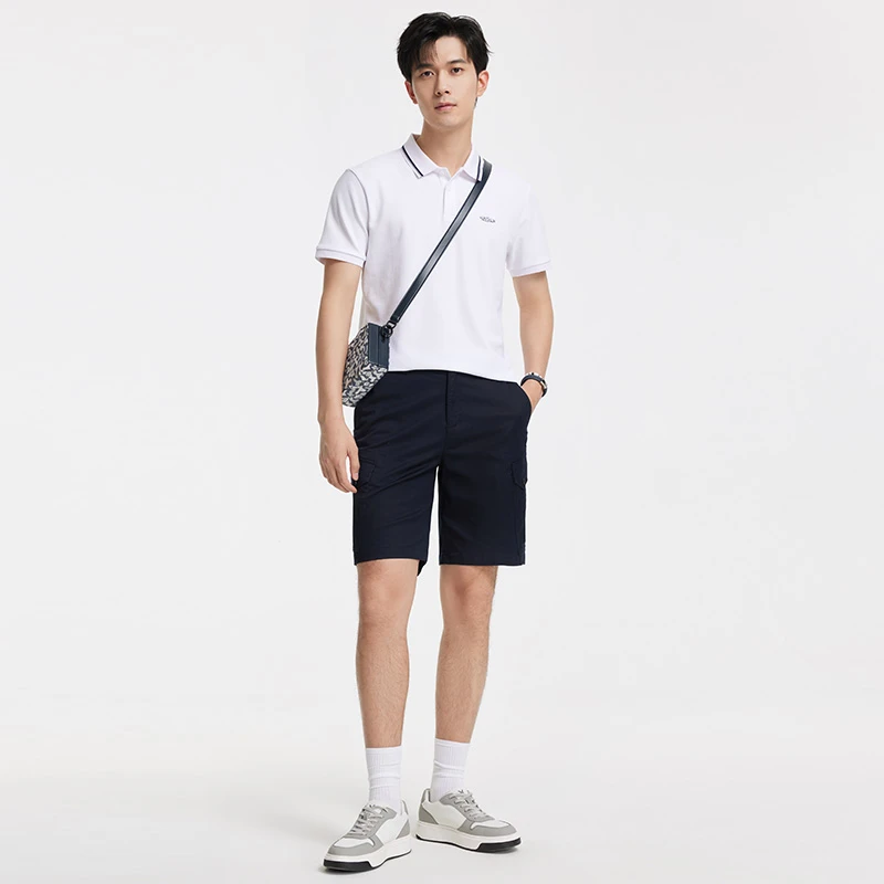 【九牧王明星款】夏冰藻泥亲肤凉感POLO衫短袖T恤户外速干透气男子