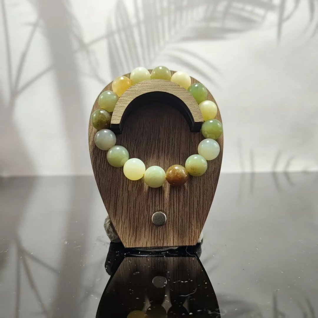 P和田玉多宝圆珠手串（卡12）2206