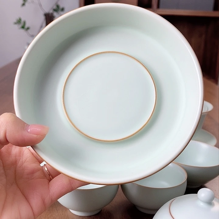 A***n仙南汝窑天青微瑕壶承