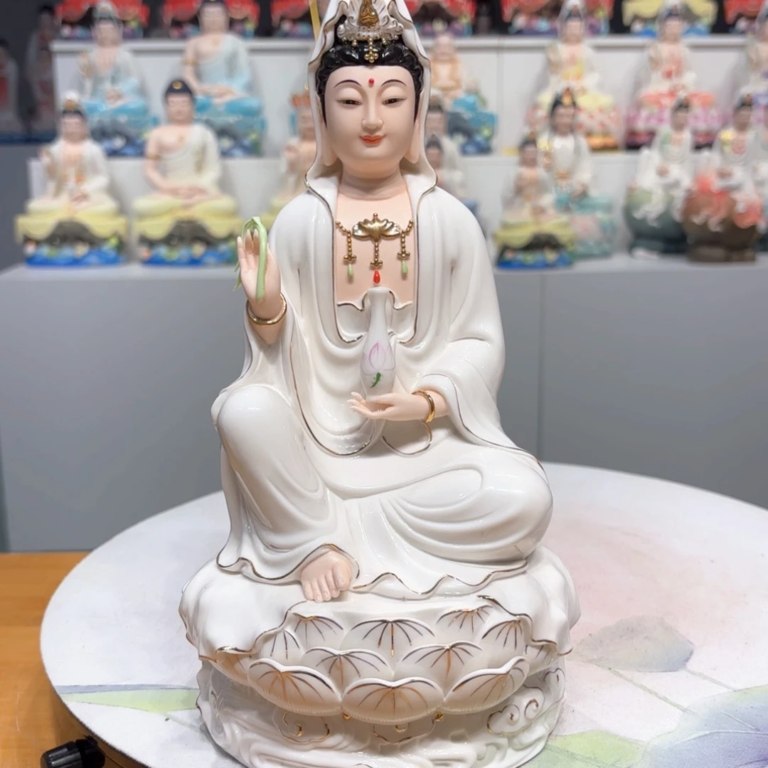 摆件瓷摆件观音11