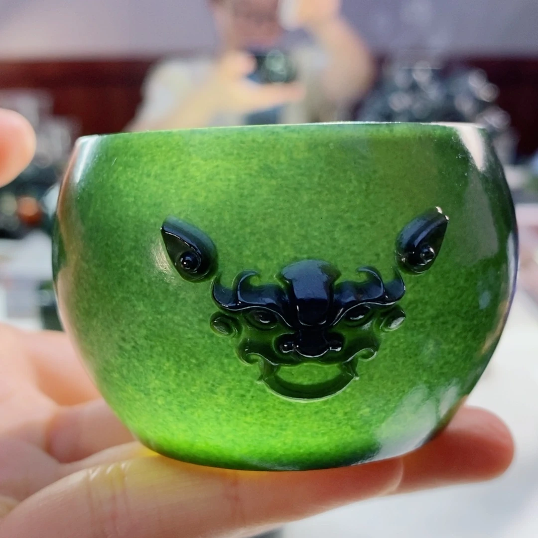 未镶嵌和田玉（青玉）摆件