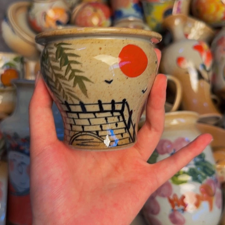 多***秦瓷片景德镇陶瓷手工手绘