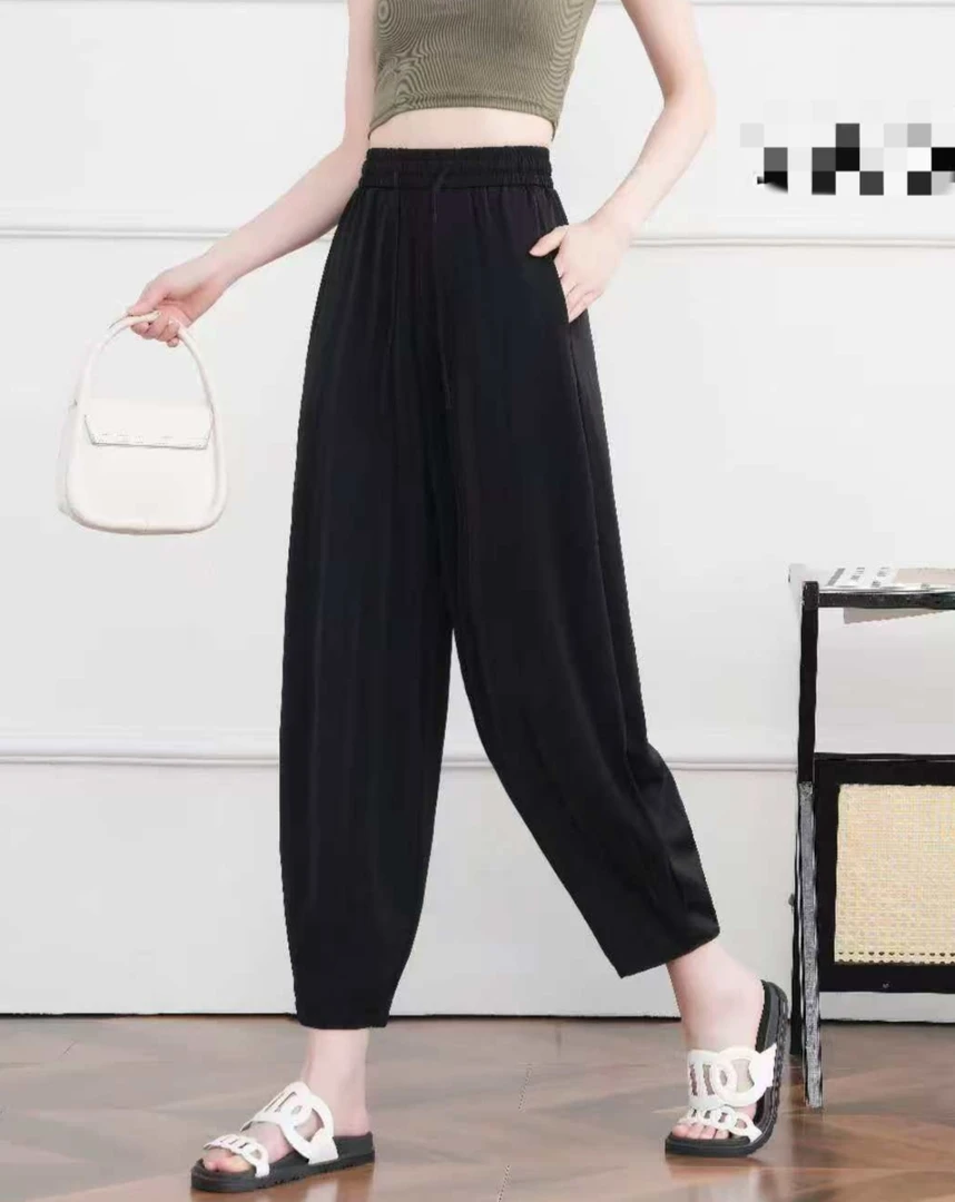 2025新款时尚简约百搭灯笼裤