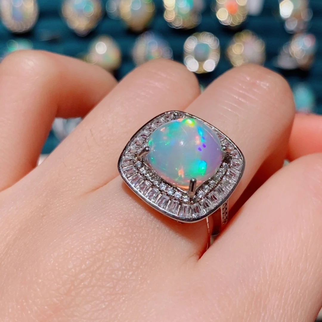 欧泊欧泊戒指银S925镶嵌